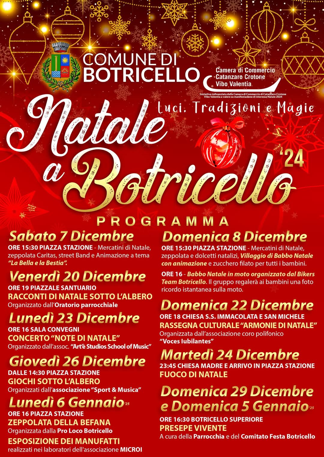 NATALE A BOTRICELLO 2024 - PROGRAMMA